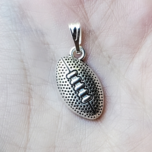 Jewelry - New Silver Football Charm